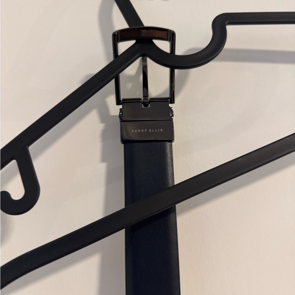 Perry Ellis Reversible Black & Blue Belt for Men
